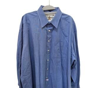 Men's Vintage 1990 Long Sleeve Tommy Hilfiger Dress Shirt Size 18, 34-35